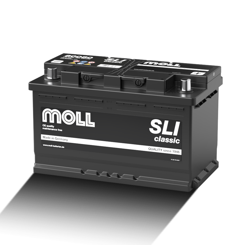 MOLL 80080 SLI classic Starterbatterie 12V 80Ah